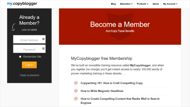 copyblogger-membership-site-idea