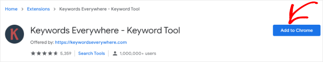 keywords everywhere chrome extension