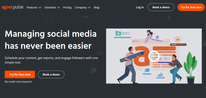 agorapulse social media tool for scheduling content