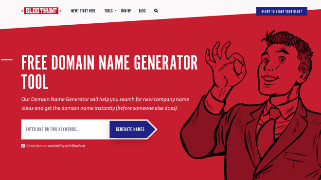 blog tyrant name generator - how to choose a domain name for your blog