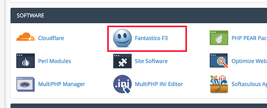 Install WordPress with Fantastico