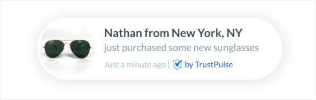 trustpulse notification